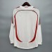 AC Milan 06/07 Away White UCL Final Long Sleeve Soccer Jersey